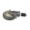 Picture of Medium Duty Stainless Steel 1" Expanding Stem Caster With 5" Gray Rubber Wheel With Brake