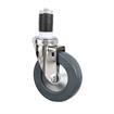 Picture of Medium Duty 1-1/2" Expanding Stem Caster With 5" Gray Rubber Wheel