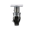 Picture of Medium Duty 3-1/2" x 3-1/2" Plate 1-5/8" OD Adjustable Caster Leg With 3" Black Polyolefin Wheel