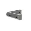 Picture of 3-1/2" L x 1" W x 7/8" H Gray Rubber Corner Bumper With Square Ends