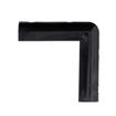 Picture of 3-1/2" L x 1" W x 7/8" H Black Rubber Corner Bumper With Square Ends