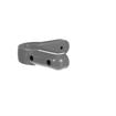 Picture of 4-3/8" L x 1-1/16" W x 1-1/4" H Gray PVC Corner Bumper With Rounded Ends And Corner