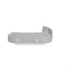 Picture of 3-27/32" L x 1" W x 7/8" H Gray PVC Contempo Corner Bumper With Rounded Ends And Hole Plugs