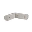 Picture of 3-3/8" L x 1" W x 7/8" H Gray PVC Contempo Corner Bumper Interface With Hole Plugs