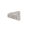 Picture of 3-3/8" L x 1" W x 7/8" H Gray PVC Contempo Corner Bumper Interface With Hole Plugs