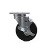 Picture of Medium Duty 2-3/8" x 3-5/8"  Plate Caster With 3" Black Polyolefin Wheel With Brake