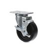 Picture of Medium Duty 2-3/8" x 3-5/8"  Plate Caster With 3" Black Polyolefin Wheel With Brake