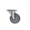 Picture of Medium Duty 2-3/8" x 3-5/8"  Plate Caster With 3" Blue Polyurethane Wheel