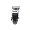 Picture of Medium Duty 2-3/8" x 3-5/8"  Plate Caster With 4" Black Polyolefin Wheel With Brake