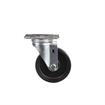 Picture of Medium Duty 2-3/8" x 3-5/8"  Plate Caster With 4" Black Polyolefin Wheel
