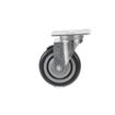 Picture of Medium Duty 2-3/8" x 3-5/8"  Plate Caster With 5" Blue Polyurethane Wheel With Brake