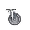 Picture of Medium Duty 2-3/8" x 3-5/8"  Plate Caster With 5" Gray Polyurethane Wheel