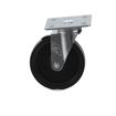 Picture of Medium Duty 4" x 4" Universal Plate Caster With 5" Black Polyolefin Wheel With Brake