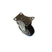 Picture of Medium Duty 2-3/8" x 3-5/8"  Rigid Plate Caster With 5" Blue Polyurethane Wheel