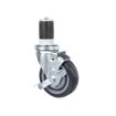 Picture of Medium Duty 1" Expanding Stem Caster With 4" Blue Polyurethane Wheel With Brake