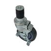 Picture of Medium Duty 1-1/2" Expanding Stem Caster With 4" Gray Polyurethane Wheel With Brake