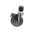 Picture of Medium Duty 1-1/2" Expanding Stem Caster, 5"Dia. Gray Polyurethane Wheel With Top Brake