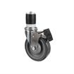 Picture of Medium Duty 1-1/2" Expanding Stem Caster, 5"Dia. Gray Polyurethane Wheel With Top Brake
