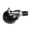 Picture of Medium Duty 1-5/8" Expanding Stem Caster With 3" Black Polyolefin Wheel With Brake