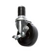 Picture of Medium Duty 1-5/8" Expanding Stem Caster With 5" Black Polyolefin Wheel With Brake