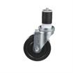 Picture of Medium Duty 1-5/8" Expanding Stem Caster With 5" Black Rubber Wheel With Brake