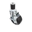 Picture of Medium Duty 1-5/8" Expanding Stem Caster With 5" Black Rubber Wheel With Brake