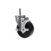 Picture of Medium Duty 1/2-13 x 1-1/2" Threaded Stem Caster With 4" Black Polyolefin Wheel With Brake