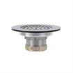 Picture of Encore® Drain Strainer, Flat, 3-1/2 to 4" Sink Opening, Stainless Steel, Includes: Locknut, Washer & Coupling Nut, 1-1/2" NPT