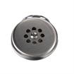 Picture of Encore® Overflow Head, 2" Dia. Cutout in Sink for Overflow Head, Nickel Plated Brass, Stainless Steel Faceplate, for 1-1/4" Tubing