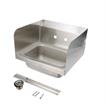 Picture of Encore® Wall Mount Type 304 Series Stainless Steel Hand Sink 14" x 10" x 5" Deep with Double Side Splash