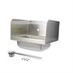 Picture of Encore® Wall Mount Type 304 Series Stainless Steel Hand Sink 14" x 10" x 5" Deep with Double Side Splash