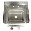 Picture of Encore® Wall Mount Type 304 Series Stainless Steel Hand Sink 14" x 10" x 5" Deep with Double Side Splash