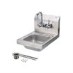 Picture of Encore Wall Mount Type 304 Series Stainless Steel Space Saver Hand Sink 9" x 9" x 5" Deep with Faucet