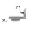 Picture of Encore Wall Mount Type 304 Series Stainless Steel Space Saver Hand Sink 9" x 9" x 5" Deep with Faucet