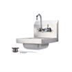 Picture of Encore Wall Mount Type 304 Series Stainless Steel Space Saver Hand Sink 9" x 9" x 5" Deep with Faucet
