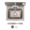 Picture of Encore® Wall Mount Type 304 Series Stainless Steel Hand Sink 4" OC Mounting Holes 14" x 10" x 5" Deep Less Side Splash with KHS15-4000