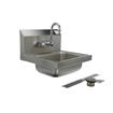 Picture of Encore® Wall Mount Type 304 Series Stainless Steel Hand Sink 4" OC Mounting Holes 14" x 10" x 5" Deep Less Side Splash with KHS15-4000