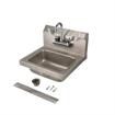 Picture of Encore® Wall Mount Type 304 Series Stainless Steel Hand Sink with KL45-4000-SE4 Faucet 14" x 10" x 5" Deep Less Side Splash