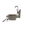 Picture of Encore® Wall Mount Type 304 Series Stainless Steel Hand Sink with KL45-4000-SE4 Faucet 14" x 10" x 5" Deep Less Side Splash