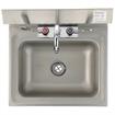 Picture of Encore® Wall Mount Type 304 Series Stainless Steel Hand Sink with KL45-4000-SE4 Faucet 14" x 10" x 5" Deep Less Side Splash