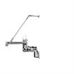 Picture of Encore® 8" OC Wall Mount Service Sink Faucet Ceramic Valves with Offset Supply and 6" Wrist Blade Handles