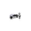 Picture of Shut Off Control Valve, Polished Chrome, Cross Handle, 3/8" IPS Inlet/Outlet and 1/2" Universal