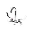 Picture of Encore 4" OC Deck Mount Faucet with 3-1/2" Swivel Gooseneck Spout and 4" Wrist Blade Handles