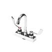 Picture of Encore 4" OC Deck Mount Faucet with 3-1/2" Swivel Gooseneck Spout and 4" Wrist Blade Handles