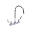 Picture of Encore 8" OC Deck Mount Faucet Ceramic Valves with 8-1/2" Swivel Gooseneck Spout and 4" Wrist Blade Handles