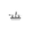 Picture of Encore 4" OC Wall Mount Faucet Ceramic Valves with 6" Swivel Spout