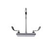 Picture of Encore 8" OC Wall Mount Faucet Ceramic Valves with 8-1/2" Swivel Gooseneck Spout with 4" Wrist Blade Handles