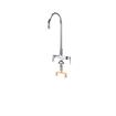 Picture of Encore® Brass Chrome Plated Double Pantry Faucet with 8" Swivel Gooseneck Spout with 1.5GPM Laminar Aerator