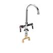 Picture of Encore® Brass Chrome Plated Double Pantry Faucet with 6" Rigid Gooseneck Spout