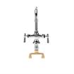 Picture of Encore® Brass Chrome Plated Double Pantry Faucet with 6" Rigid Gooseneck Spout